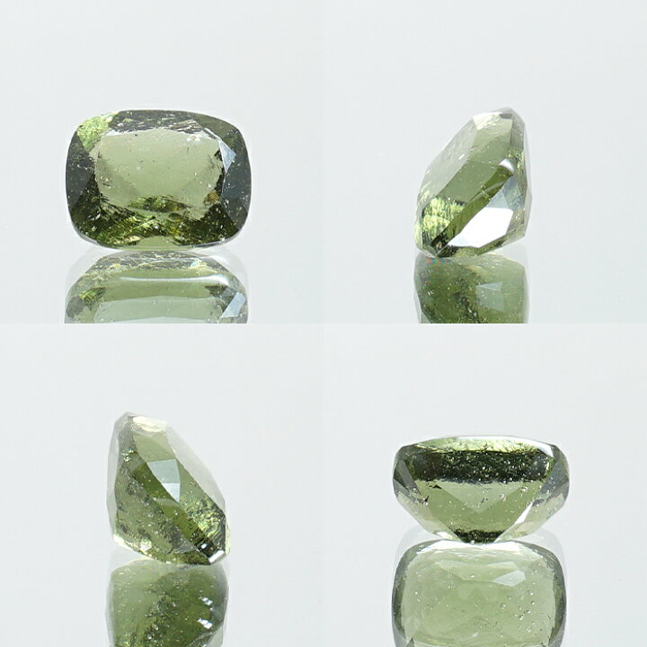 楽天市場】モルダバイト ルース 1.9ct チェコ産 スクエアカット 