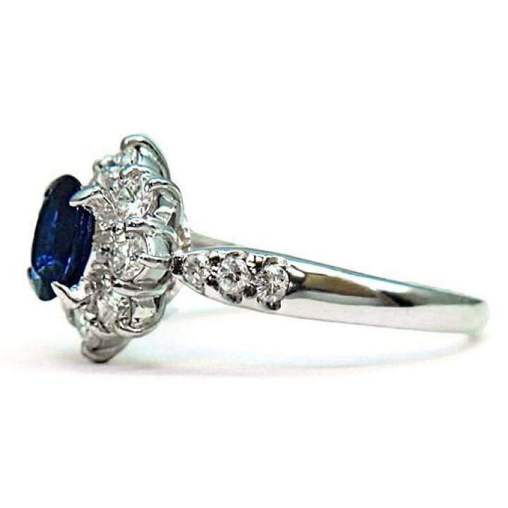 楽天市場】【中古】Pt900 サファイア 0.90ct ダイヤモンド 0.65ct 