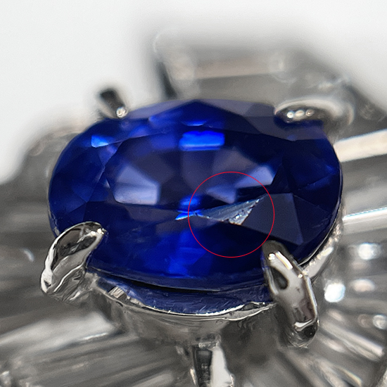 GRJソーティング付 ブルー サファイア 0.68ct ダイヤモンド 0.93ct プラチナ リング - 12