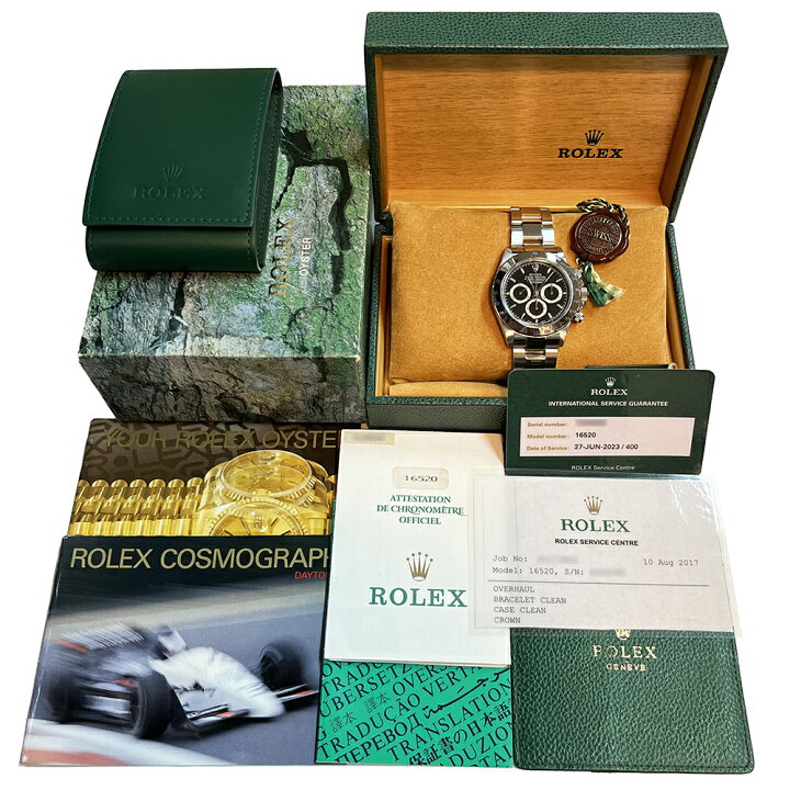 楽天市場】【中古】ロレックス デイトナ 16520 A番 黒文字盤 美品 