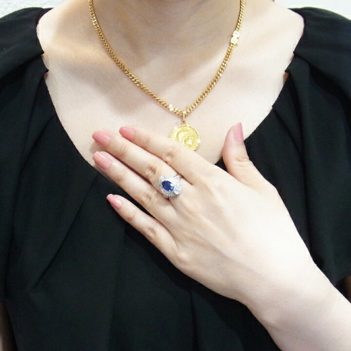 楽天市場】非加熱ブルーサファイア2.310ct ダイヤ0.86ct プラチナ 