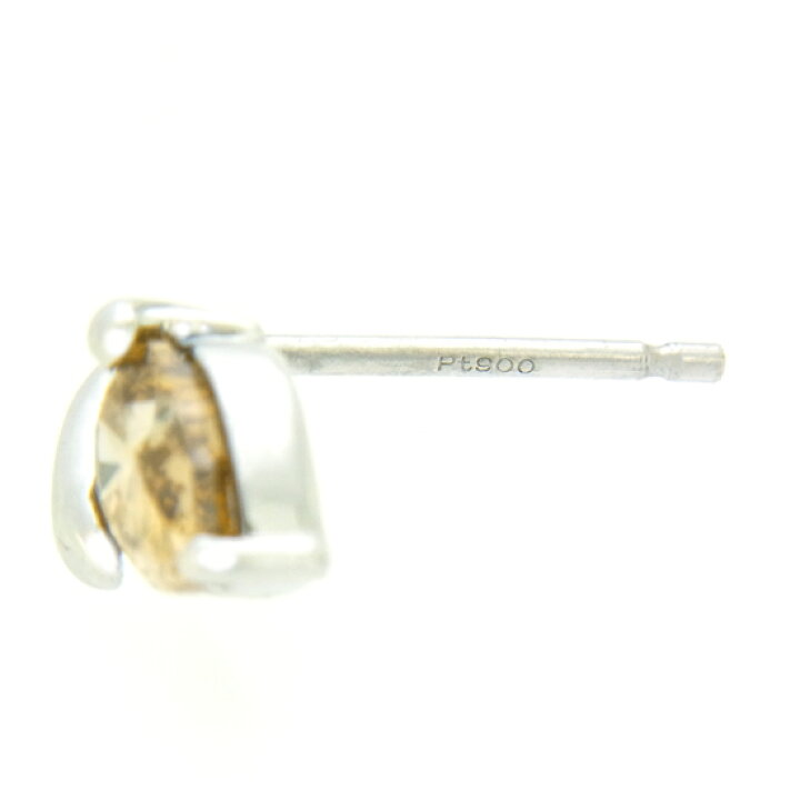 楽天市場】【美品】計1.644ct ブラウンダイヤモンド ピアス プラチナ 