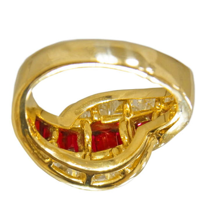 楽天市場】【中古】保証書付 ピキョッティ ルビー 1.58ct ダイヤモンド 