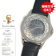 【中古】パテック フィリップ コンプリケーション ワールドタイム 5130P-001 純正ダイヤ プラチナ 裏スケ…