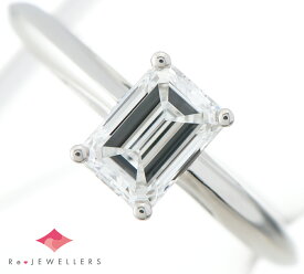 ティファニー エメラルドカット ダイヤモンド0.87ct プラチナ950 11.5号 リング・指輪【中古】（2200000464477）