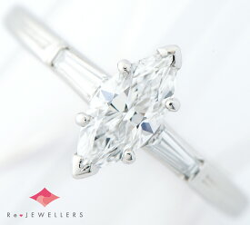 ティファニー マーキスシェイプ ダイヤモンド0.57ct ダイヤモンド 計0.15ct 9号 リング・指輪【中古】（2200000466716）