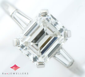 ティファニー 三越 エメラルドカット ダイヤモンド2.02ct ダイヤモンド 14号 リング・指輪【中古】（2200000463586）