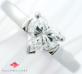 ティファニー ソリティア ハートシェイプ ダイヤモンド0.82ct プラチナ950 7.5号 リング・指輪【中古】（2200000474711）