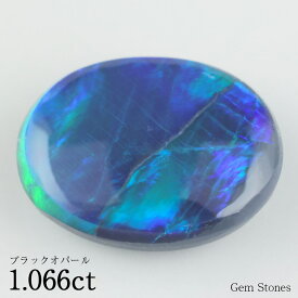 【全品ポイント10倍以上！さらにクーポン配布中！】 ブラックオパール 1.066ct ルース 裸石 宝石 イエロー グリーン レッド オレンジ ブラック オパール オーストラリア産 プレゼント 誕生石 10月 オリジナル ジュエリー コレクション
