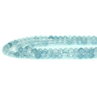 ○1連販売○アクアマリン【カット】4〜5mm【天然石 ビーズ パワーストーン】