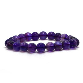 アメジスト【丸玉】8mm 数珠 天然石 ブレスレット パワーストーン ブレス お守り 選べるサイズ
