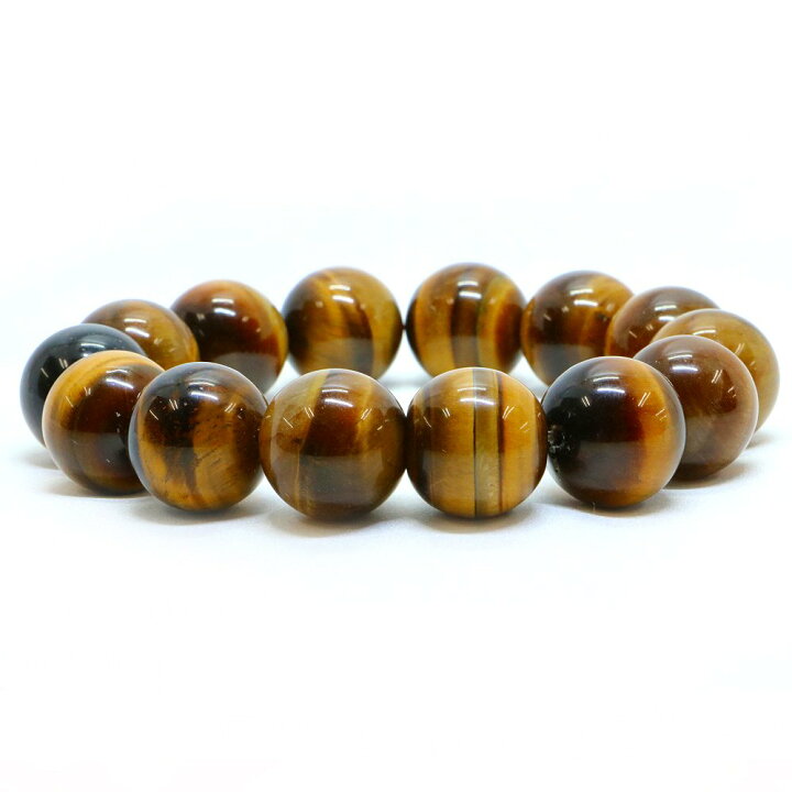楽天市場】タイガーアイ【丸玉】18mm 数珠 天然石 ブレスレット 