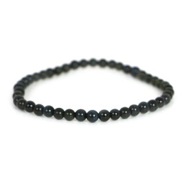 ブルータイガーアイ【丸玉】4mm 数珠 天然石 ブレスレット パワーストーン ブレス お守り 選べるサイズ