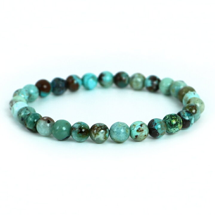 楽天市場】クリソコラ【丸玉】6mm 数珠 天然石 ブレスレット  