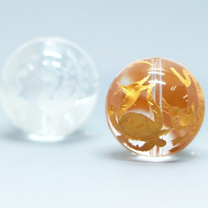 楽天市場】四神水晶18mm 四神相応彫球【風水・青龍・白虎・朱雀 