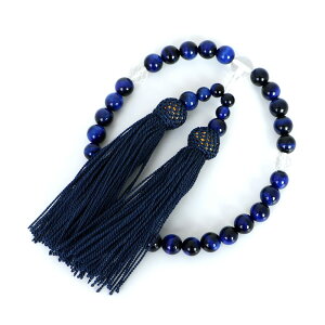 数珠 女性用 青虎眼石の数珠 ブルータイガーアイ