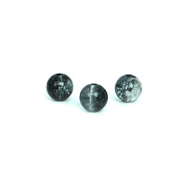 ●5粒売り●クォーツ（染め）ブラック【丸玉】6mm【天然石 ビーズ パワーストーン】