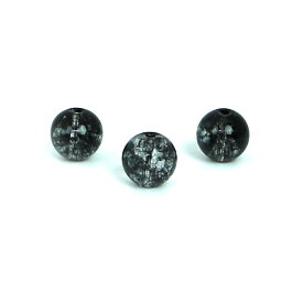 ●5粒売り●クォーツ（染め）ブラック【丸玉】8mm【天然石 ビーズ パワーストーン】