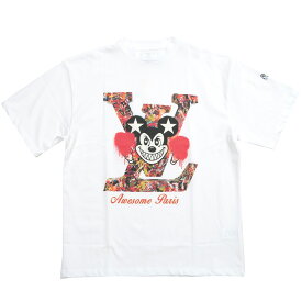 AWESOME オーサム LOUIS VUITTON×Mickey モチーフ コットンカットソー Tシャツ メンズ 24春夏 061-2412326