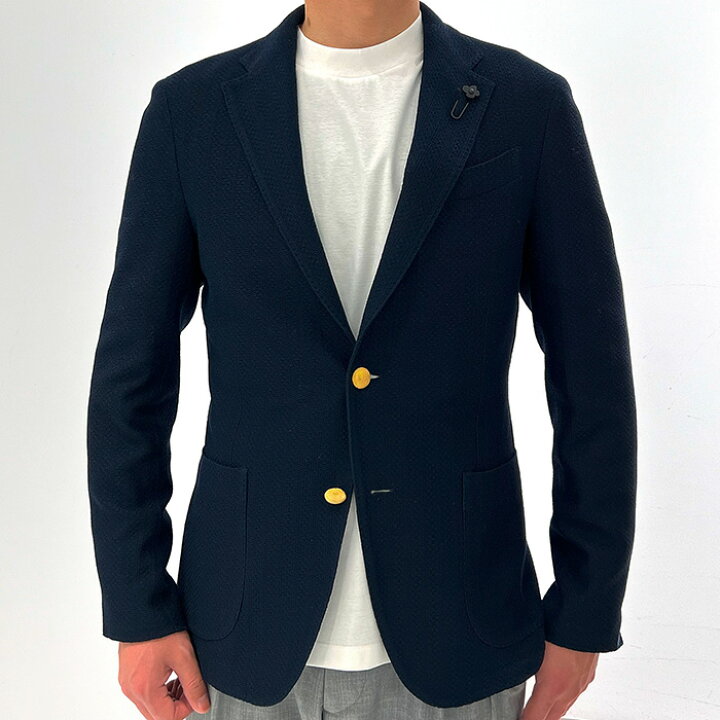 楽天市場】LARDINI ラルディーニ 2Bテーラードコットンニット 