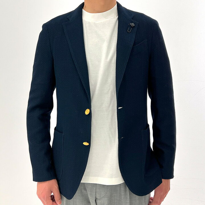 楽天市場】LARDINI ラルディーニ 2Bテーラードコットンニット 