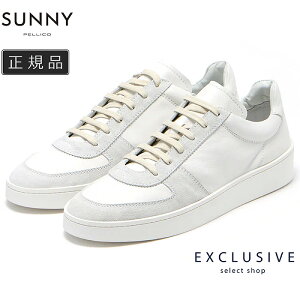 PELLICO SUNNY ペリーコサニー スニーカー メンズ TRAVIS M009 MAGSU SUEDE BIANCO アンライニング コンフォート レザースニーカー 白 革靴 イタリア製 PM252UT25M009MAGSU