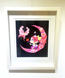 吉田すずか 月アクビ ジクレー 版画 人物画 アニメ 壁掛け 美術品 アート 絵画 額装