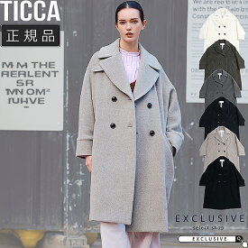 TICCA ティッカ テントコート レディース ウール100％ ゆったり シルエット おしゃれ 定番 人気 アウター 秋冬 TBEA-241