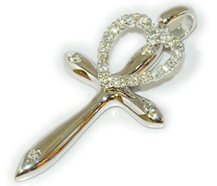 楽天市場】クロス＆ハート ダイヤモンド 0.37ct スイングタイプ 