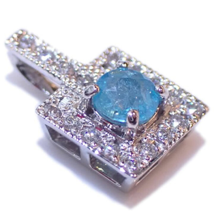 楽天市場】パライバトルマリン-0.191ct&ダイヤモンド ミル打ち 
