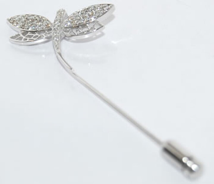 楽天市場】ダイヤモンド-0.50ct トンボデザイン K18WG/K14WG ピン 