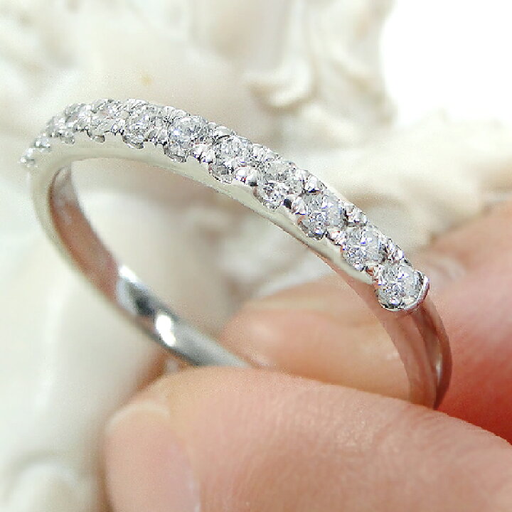楽天市場】Pt900【0.25ct】無色透明 ダイヤモンド エタニティリング 