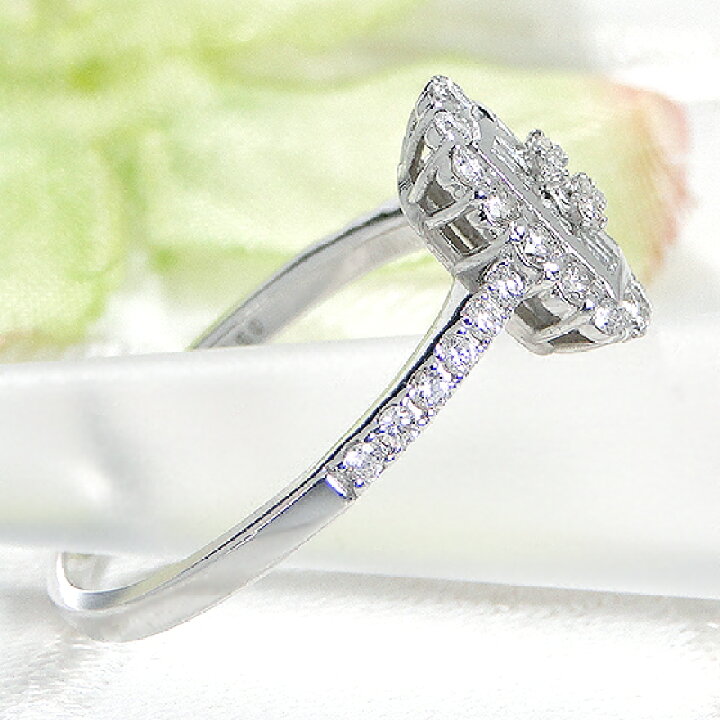 楽天市場】Pt950【0.5ct】バケット＆ラウンドカット ダイヤモンド 