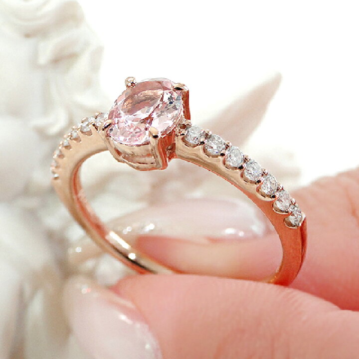 楽天市場】【限定1本】 K18PG【0.44ct】【0.18ct】モルガナイト 