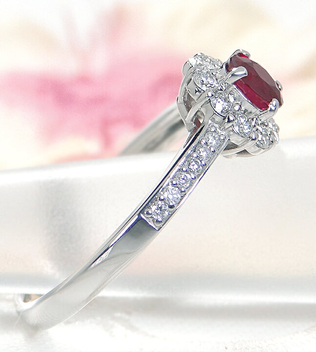 楽天市場】【鑑別カード付】Pt900 非加熱 ピジョンブラッド ルビー  