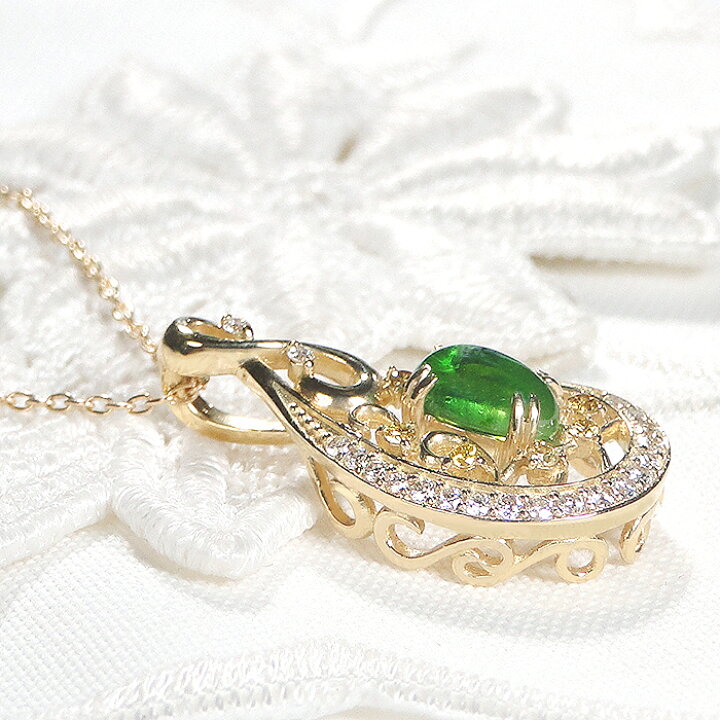 楽天市場】【限定1本】 K18YG【0.810ct】デマントイドガーネット