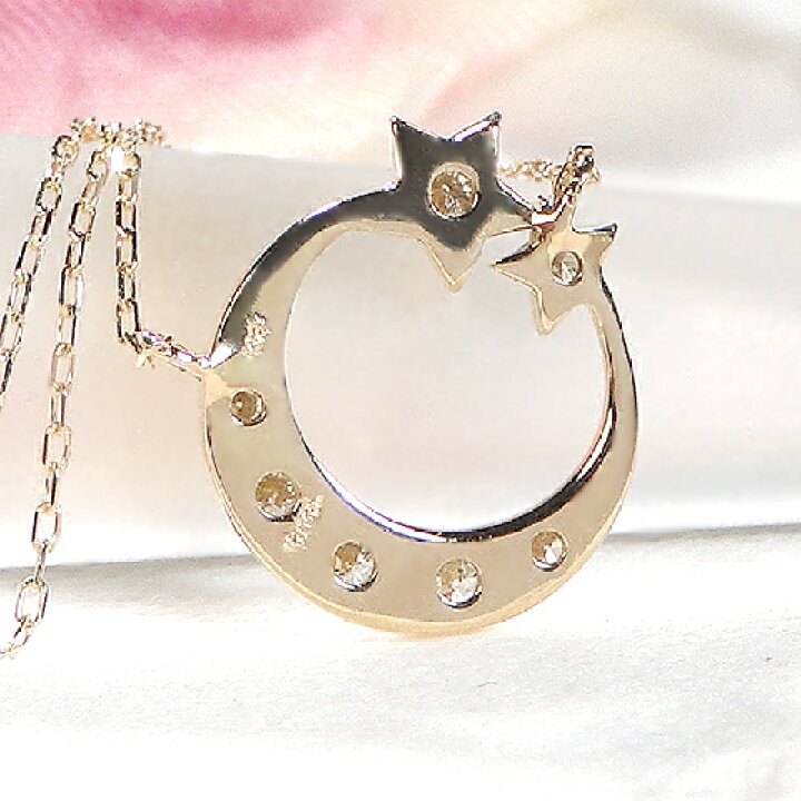 楽天市場】【限定3本】 K18YG【0.1ct】ダイヤモンド ネックレス 