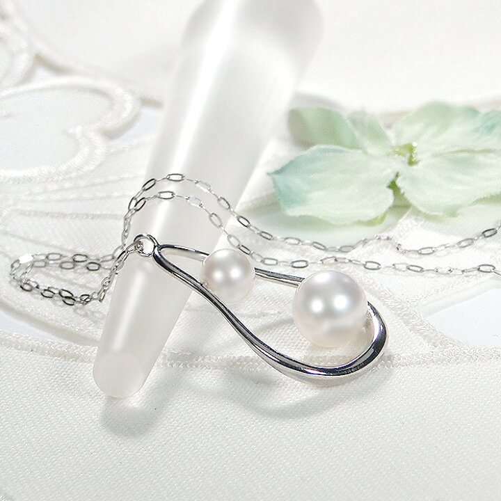 楽天市場】K18YG/K18WG アコヤパール ネックレス【送料無料】【代引  