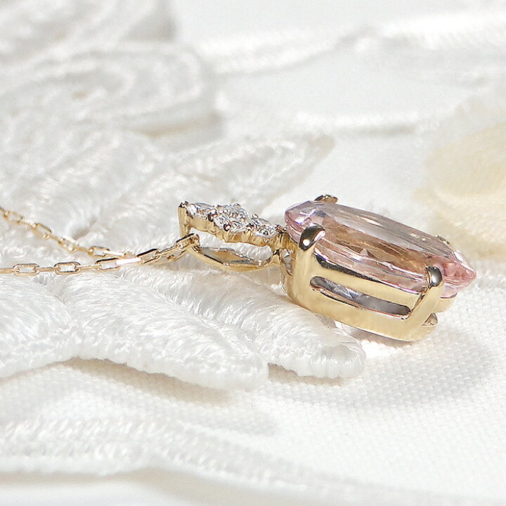 楽天市場】【数量限定】 K18YG モルガナイト【2.24ct】 & ダイヤモンド  