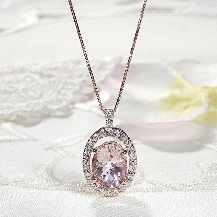 楽天市場】【限定1本】 K18PG【2.27ct】【0.45ct】モルガナイト 