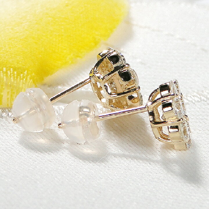 楽天市場】【限定各1ペア】Pt900 K18YG【1.0ct】ダイヤモンド フラワー 