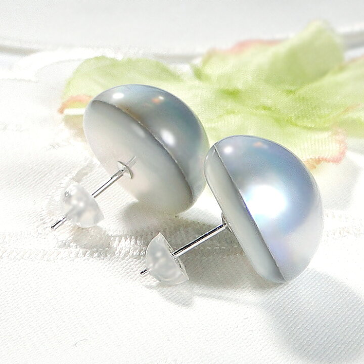 楽天市場】K14WG 一粒 マベパール ピアス 【14.0mm】【送料無料】【代 