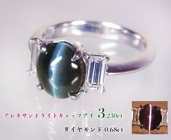 楽天市場】キャッツアイ X 変色性☆ふしぎアレキキャッツ！3カラット 