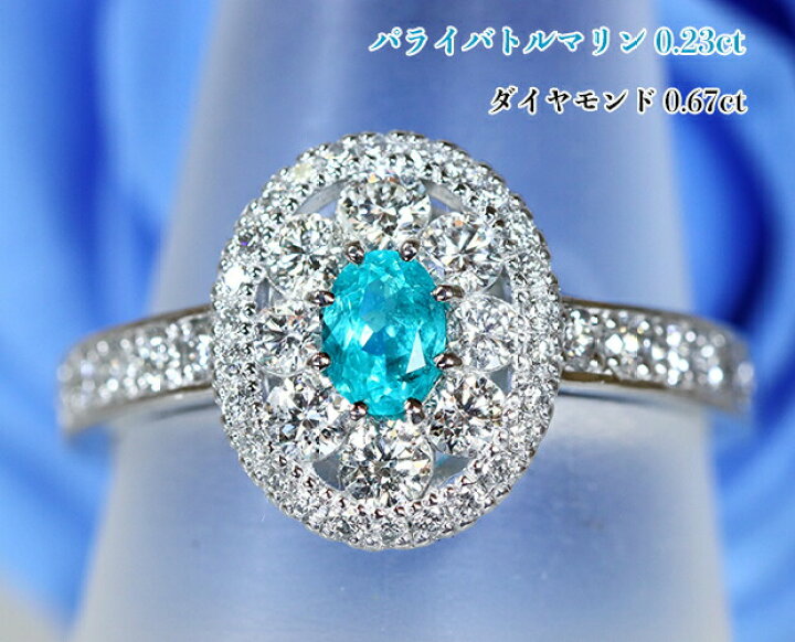 楽天市場】ブラジル産☆パライバ0.23ct！澄んだ透明度、ヴィヴィッドな 