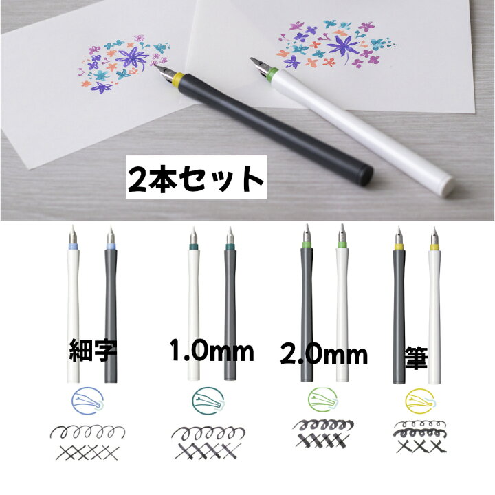 楽天市場】ホコロ 万年筆 2本セット 万年筆ペン先のつけペン hocoro 筆 