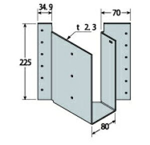 C 梁受け金物 BHS2-210R (10個/ケース)