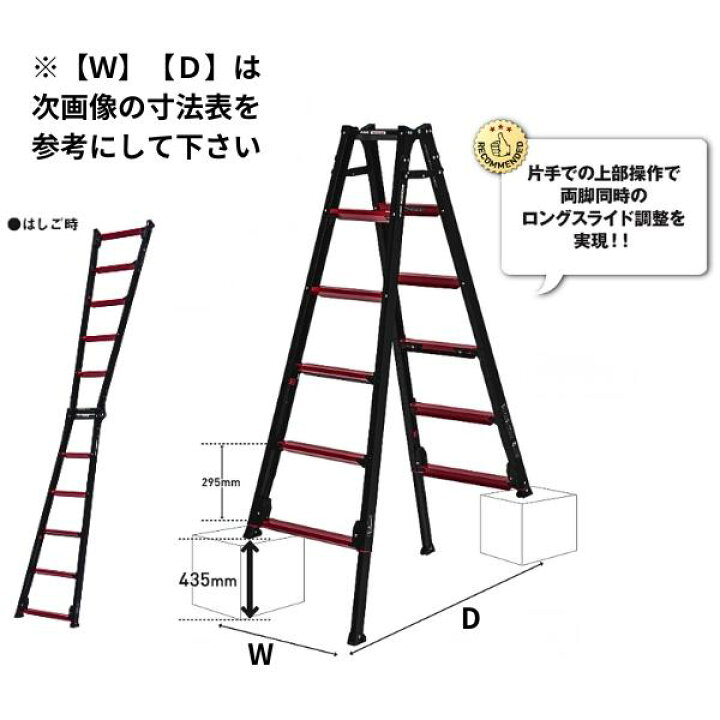 楽天市場】アルインコ 上部操作式伸縮脚付はしご兼用脚立 GUD120X 4段 