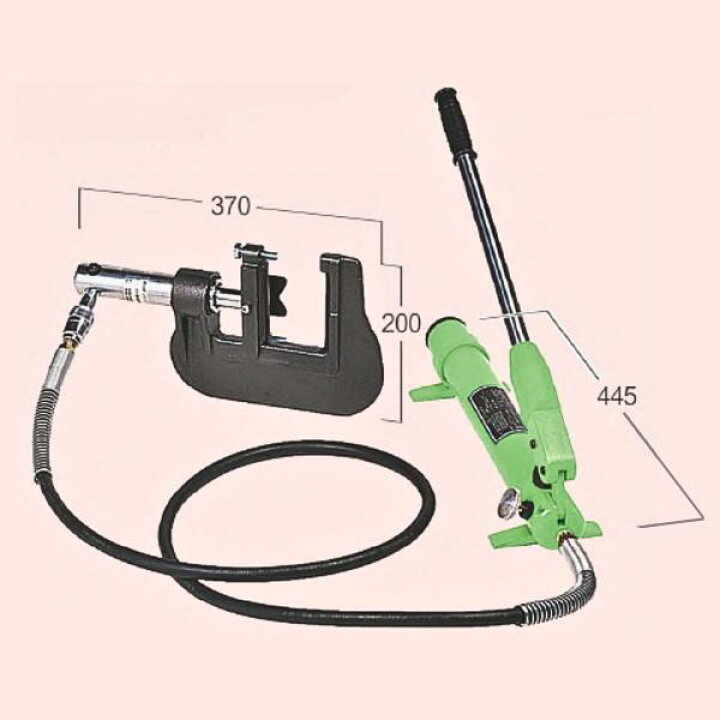 楽天市場】育良精機 パイプ断水機 圧着機 ISK-50AH2 手動油圧式パイプ 