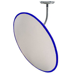 信栄物産 防犯ミラー 室内用 フレキシブルタイプ H-45BL 丸440φ 青