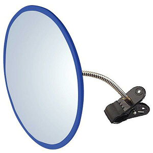 信栄物産 防犯ミラー 室内用 クリップタイプ H-30K-BL 丸310φ 青